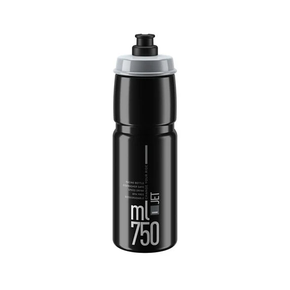 Elite JET sort, grey logo 750ml