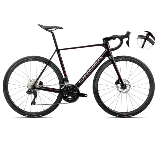 Orbea  Orca M30iLTD Pwr 2025 57 Red Carbon View-Titanium (Gloss)